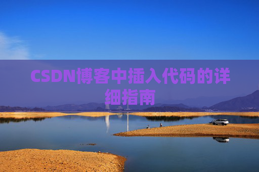 CSDN博客中插入代码的详细指南